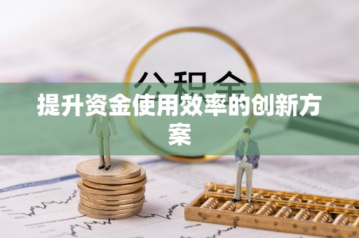 动态提升资金使用效率的创新方案