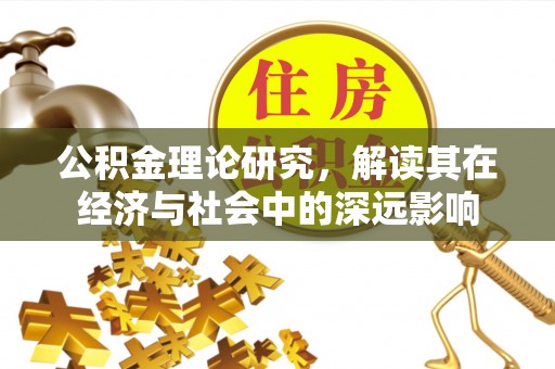 动态公积金理论研究，解读其在经济与社会中的深远影响