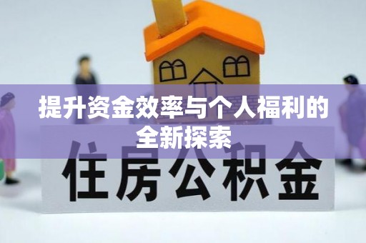 动态提升资金效率与个人福利的全新探索